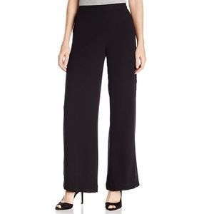 Ny Collection Womens Chiffon Lace Trim Pants